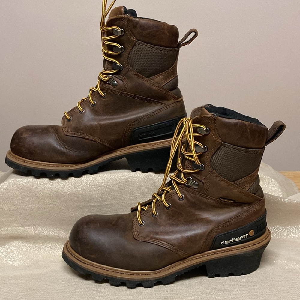 Carhartt Logger waterproof leather boot.EUC